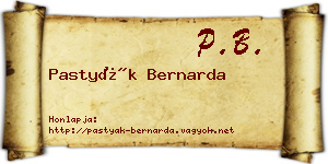 Pastyák Bernarda névjegykártya